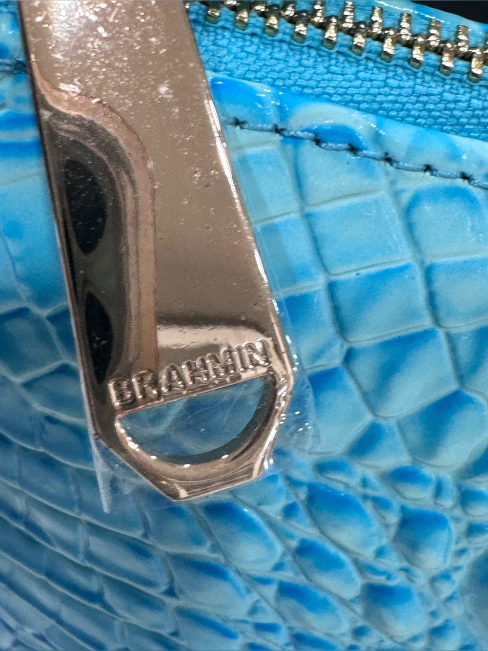 NWT ✅ Brahmin Katie Tropic Blue Crossbody Bag Gorgeous! - Picture 5 of 15